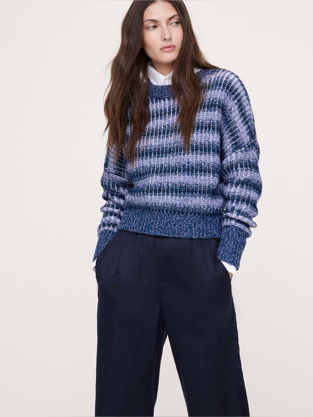 Banana Republic Chunky Cotton Crewneck Sweater - Size XS